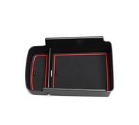 NATWEE Centre Console Glove Box Car Center Console Storage Armrest Box Tray Interior Tidying Accessories Compatible With Chevy For Chevrolet For Trax RS 2024 2025(RED)