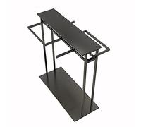 NATWEE Coat Rack Clothes Rail Clothing Display Rack Boutiques Metal Organizer Hanger Drying Rack Bedroom Garment Stand Storage Shelf for Boxes Shoes Boots/Black/150X50X150Cm It's so kind of you