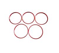 NATWEE Compatible With Benz For A Class W176 2013 2014 2015 2016 2017 2018 Car Air Conditioning Vent Outlet Trim Stickers Car AC Air Vent Trim(Red)