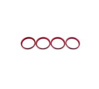 NATWEE Compatible With Q2 2017 Car Air Outlet Trim Conditioning Outlet Decoration Cover Trim Frame Vent Accessories Upgrade Car AC Air Vent Trim(Red)