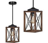 NATWEE E27 Rustic Cage Chandelier Single Head Chandelier Chandelier Industrial Style Pendant Lamp Decoration Iron Simple Lighting Bedroom Kitchen Hanging Lamp It's so kind of you