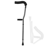 NATWEE Ergonomic Underarm Crutch, F-Shape Folding Crutch for Adults, Underarm Crutch with Arm Support, Supports up to 286 lbs, for Adults and Children with Heights 145-180cm, 1pcs It's so kind of you