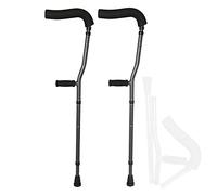 NATWEE Ergonomic Underarm Crutch, F-Shape Folding Crutch for Adults, Underarm Crutch with Arm Support, Supports up to 286 lbs, for Adults and Children with Heights 145-180cm, 1pcs It's so kind of you