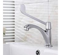NATWEE Mixer Tap Hospital Modern Laboratory Long Handle Faucets Taps Full Copper Elbow Touch Medical Single Handle Single Cold Tap It's so kind of you