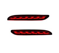 NATWEE Rear Bumper Brake Light Compatible With Chevrolet For Cavalier 2020 2021 2022 Rear Bumper Reflector Brake Warning Dynamic Turn Signal Lamp Running Light(Red,B)