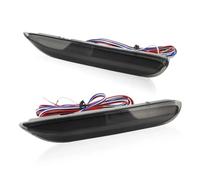 NATWEE Rear Bumper Brake Light Compatible With Infiniti For QX56 JX35 Q50 QX60 QX80 QX30 Rear Bumper Reflector Tail Brake Lights With Turn Signal Tailgate Stop Lamp(Smoked)