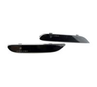 NATWEE Rear Bumper Reflector Compatible With Nissan For Rogue 2014 2015 2016 2PCS Car Rear Bumper Reflector Red Lens Warning Strip 26560-JJ90A 26565-JJ90A(2PCS Smoke Shell)