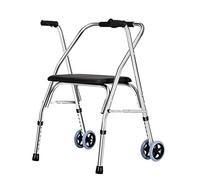 NATWEE Walker,Folding Seniors Walker with 2 Wheels & Seat, Adjustable Height Adult Standard Walker for Indoor & Outdoor It's so kind of you
