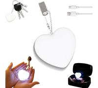 Natwo Purse Glow Heart Light,Purse Handbag Light,Rechargeable Touch Sensing Lights,Love Wallet Tote Bag,Handbag Sensing Lights,Portable Activated Purses LED Lamp with Clip (1Pcs)