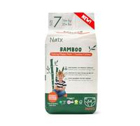 Naty Bamboo Viscose Nappy Pants - Silky Soft, Plant Based Pull ups, Dermatologically Tested for Sensitive Skin & Super Absorbent (Size 7, 64 Count)