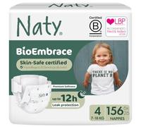 Naty BioEmbrace Baby Nappies Size 4 (7-18kg), 156 Count