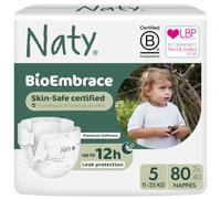 Naty BioEmbrace Baby Nappies Size 5 (11-25kg), 80 Count