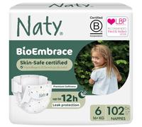 Naty BioEmbrace Baby Nappies Size 6 (16+kg), 102 Count