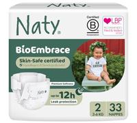 Naty BioEmbrace Baby Newborn Nappies Size 2 (3-6kg), 33 Count