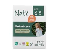 Naty BioEmbrace Eco Baby Nappies Size 6 (16+kg) | 100% Biobased on Skin | Plant-Based Softness, Dermatologically Tested, Super Absorbent | 102 Count