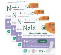 Naty Daily Panty Liners for Women, Large, Wrapped, 28 Count