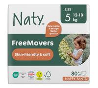 Eco by Naty Nappy Pants - Hypoallergenic and Chemical-Free Pull Ups, Highly Absorbent and Eco Friendly Training Nappies for Boys and Girls (Size 5 - Pack of 4)