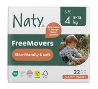Eco by Naty Nappy Pants - Hypoallergenic and Chemical-Free Pull Ups, Highly Absorbent and Eco Friendly Training Nappies for Boys and Girls (Size 4 - 22 Count)