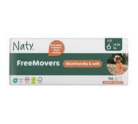 Naty FreeMovers Nappy Pants | Sensitive Skin Certified Potty Training Pants | Soft, Fragrance Free | Absorbent & Leak-Proof | Unisex Baby & Toddler | Size 6 (14-20 kg), 96 Count