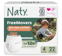 Eco by Naty Nappy Pants - Hypoallergenic and Chemical-Free Pull Ups, Highly Absorbent and Eco Friendly Training Nappies for Boys and Girls (Size 4 - 22 Count)