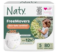 Naty FreeMovers Nappy Pants, Size 5, (12-18 kg), 80 Count