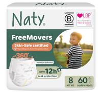 Naty FreeMovers Nappy Pants, Size 8, (17+ kg), 60 Count