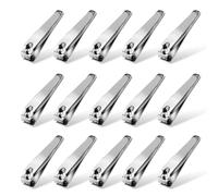 Natzerat 30 Pieces Nail Clippers Bulk Pack- 2.36 inch Stainless Steel Fingernail Toenail Clippers Set for Men Women, Mini Portable Travel Trimmer for Home, Hotel, Homeless Care Package Supplies