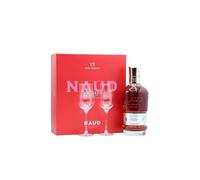 Naud XO Cognac, 70cl, 40% ABV Gift Pack inluding 2x Naud Cognac Glasses, Great for Birthdays and Christmas, Complete in Premium Gift Box