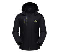 Naudamp Men's Outdoor Waterproof Jacket Lightweight Softshell Rain Coat Climbing Hiking Clothes Mountain Multi-Pockets Windbreaker