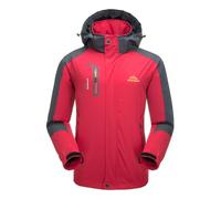 Naudamp Men's Outdoor Waterproof Jacket Lightweight Softshell Rain Coat Climbing Hiking Clothes Mountain Multi-Pockets Windbreaker