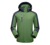Naudamp Men's Outdoor Waterproof Jacket Lightweight Softshell Rain Coat Climbing Hiking Clothes Mountain Multi-Pockets Windbreaker