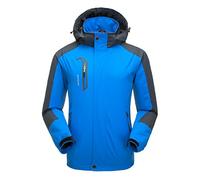 Naudamp Men's Outdoor Waterproof Jacket Lightweight Softshell Rain Coat Climbing Hiking Clothes Mountain Multi-Pockets Windbreaker