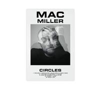 NAUEHG Exclusive Art Rapper Mac Poster Miller Music Cover Circles 2 Canvas Poster Wall Art Decor Print Picture Paintings for Living Room Bedroom Decoration 08x12inch(20x30cm)