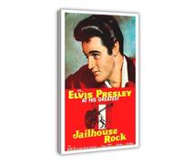 NAUEHG Jailhouse Rock Vintage 1957 Movie Poster Canvas Poster Bedroom Decor Landscape Office Room Decor Gift 24x36inch(60x90cm)