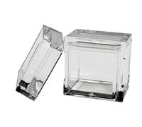 Naugan 10Pcs Acrylic Box Trays for 0.39Inch 10mm Elements Cubes Clear Case Periodic Table Bracket for Elements Collections