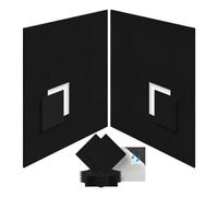 Naugan 12 Pack SoundProof Foam Panels 12x12x0.4 Inch, Self Adhesive Acoustic Foam Panels for Acoustic Treatment Black