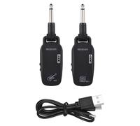 Naugan 2.4G Wireless Guitar Bass Transmitter Receiver System Rechargeable Portable Audio TX and RX for Electric Guitar Bass