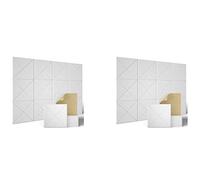 Naugan 24 Pack Acoustic Panels,Sound Proof Padding,Beveled Edge Sound Absorbing Panels,for Acoustic Treatment and Wall Decor,Et