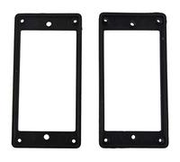 Naugan 2Pcs Flat Humbucker Pickup Mounting Ring Frame ABS for Electric Guitar