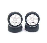 Naugan 4Pcs Hard Plastic Drift Tire Tyre Wheel for 284131 K969 K989 P929 Mini-Z Mini-Q Mini-D 1/28 RC Car Upgrades Parts