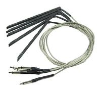 Naugan 5 pcs Bendable Acoustic Guitar Transducer Sensitivity Piezo Bridge Pickup Cable