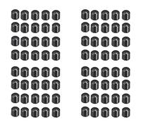 Naugan 80Pcs 15X13.5mm Plastic Potentiometer Knob for 6mm Diameter D Type Shaft Guitar Volume Knob.