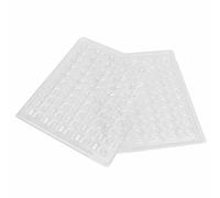 Naugan Clear PET Closeable Macaron Storage Trays - Holds 50 Macarons Per Set - Pack of 4Sets