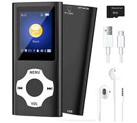 Naugan MP3 Music Player with Bluetooth 5.0, Portable HiFi Music Player E-Book Player (Black)