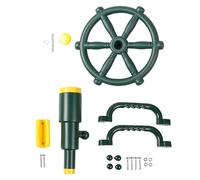 Naugan Playground Accessories Parts Kit for Kids Outdoor Playset Kids Pirate Telescope, Steering Wheel, Playground Equipment- Backyard