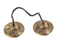 Naugan Tibetan Cymbals Bells 6.5 cm Chime Bells, Yoga Bell for Percussion Instrument