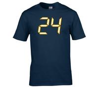 Naughtees 24 Logo XL Navy Blue Standard fit T-Shirt