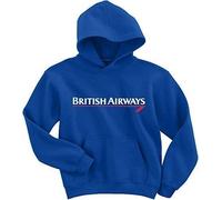 Naughtees British Airways hoodie. The classic airline logo from years gone by on a warm poly cotton hoodie.