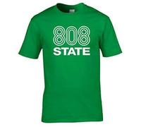 Naughtees Clothing - 808 State Logo Medium Kelly Green Standard fit T-Shirt