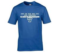 Naughtees Clothing - and on The 8th Day God Created Caterham 7 Small Royal Blue Standard fit T-Shirt